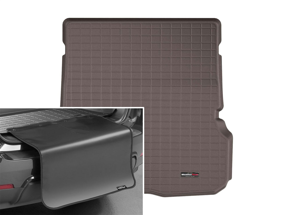 Weathertech - Cargo Liner w/Bumper Protector - Cocoa Behind 2nd Row Seating 20-26 Mercedes Benz GLS / 21-26 Mercedes Ben