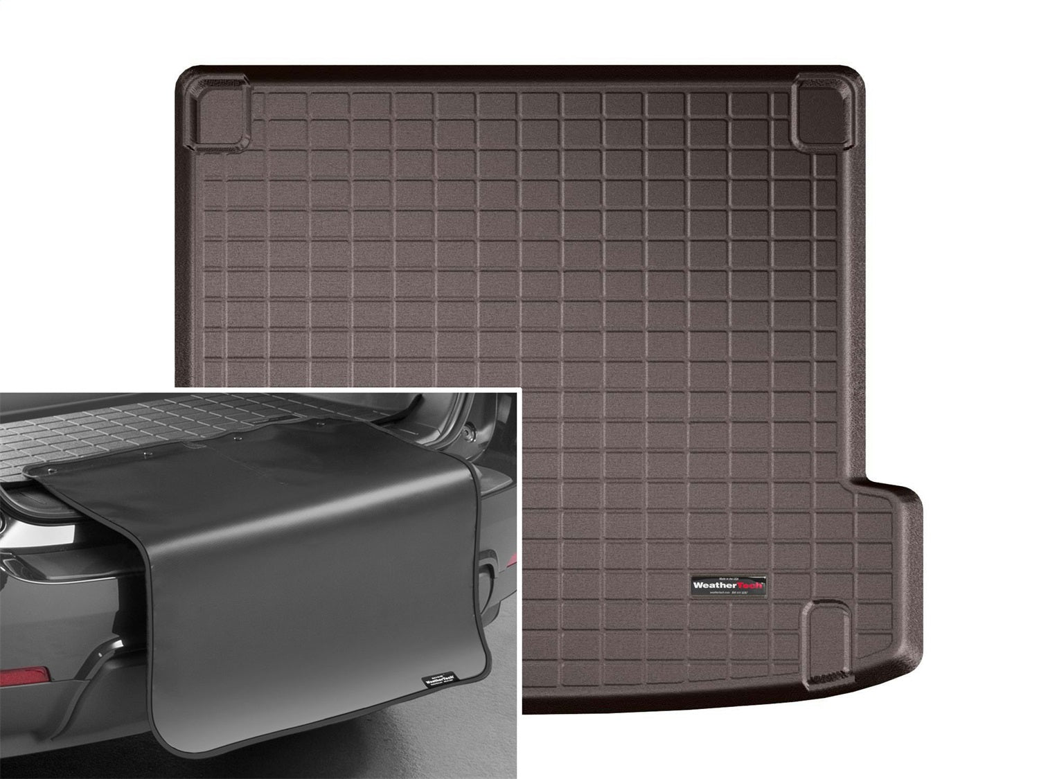 Weathertech - Cargo Liner w/Bumper Protector - Cocoa Behind 2nd Row Seating 20-26 BMW X6 - 431337SK