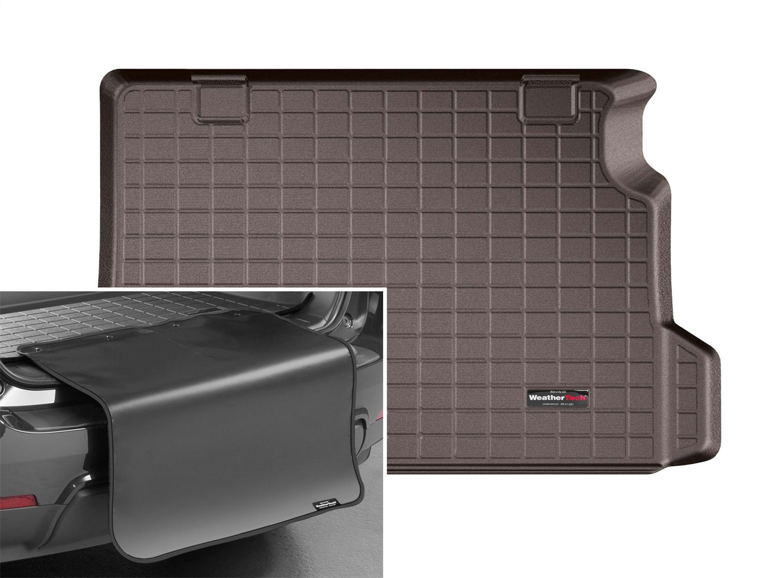 Weathertech - Cargo Liner w/Bumper Protector - Cocoa Behind 2nd Row Seating 20-22 BMW X3 - 431360SK