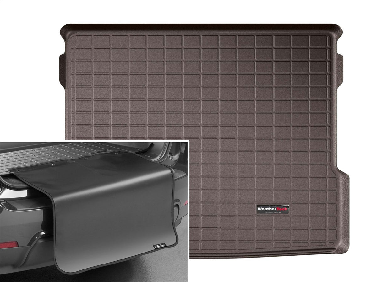 Weathertech - Cargo Liner w/Bumper Protector - Cocoa Behind 2nd Row Seating 20-25 Mercedes Benz GLB - 431370SK