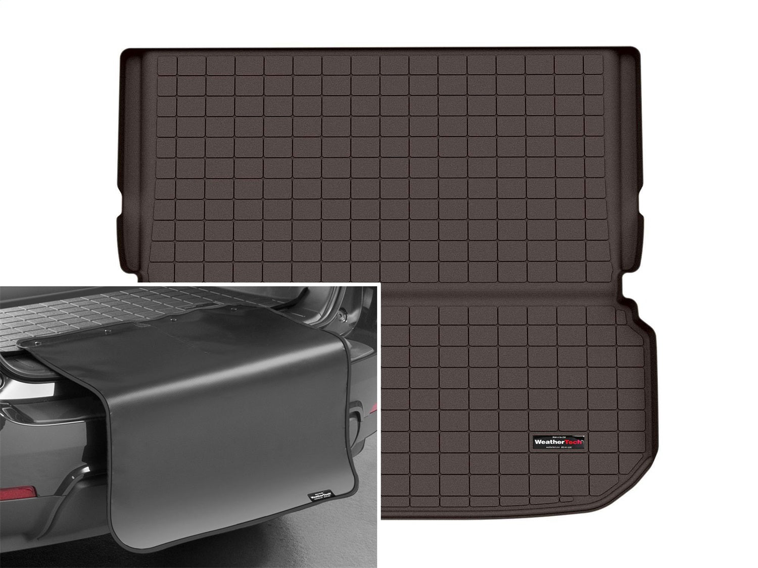 Weathertech - Cargo Liner w/Bumper Protector - Cocoa Behind 2nd Row Seating - 431498SK