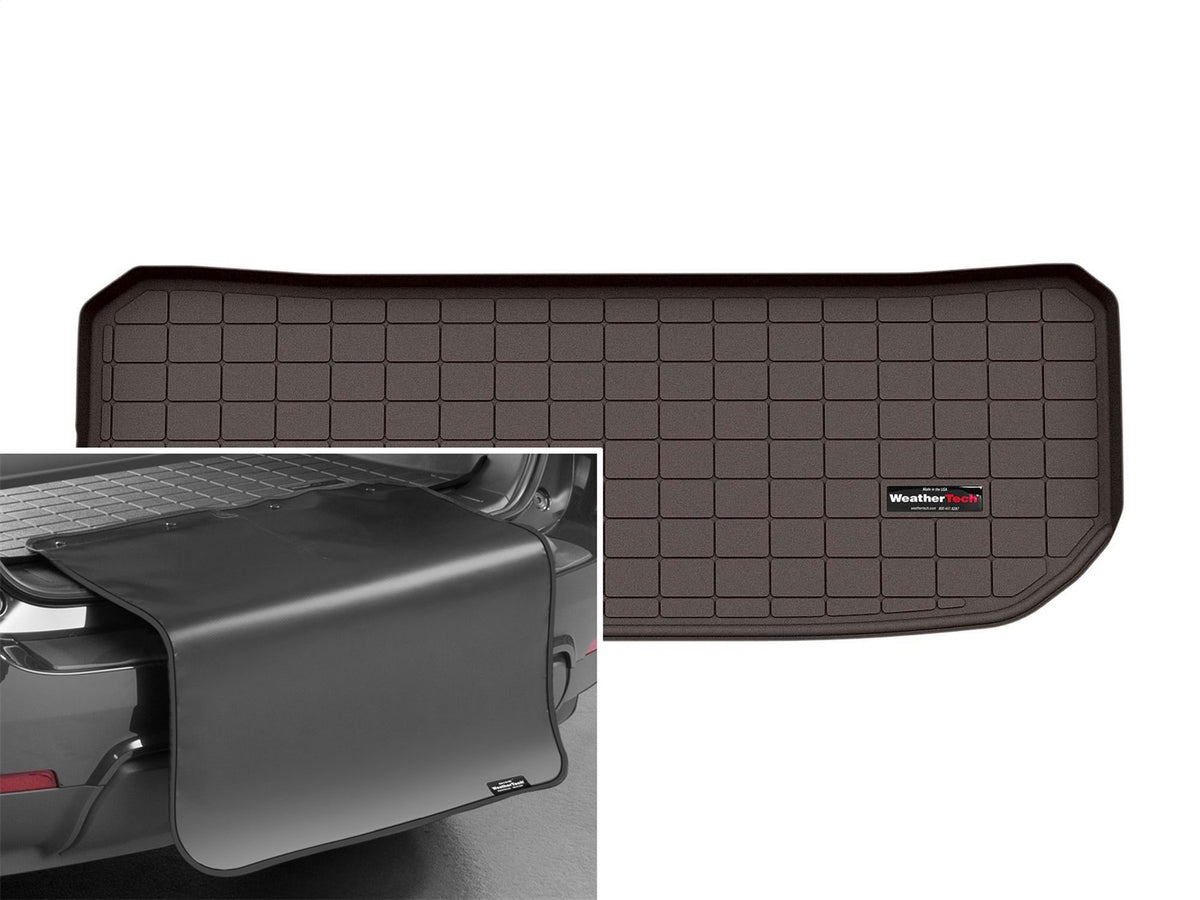Weathertech - Cargo Liner w/Bumper Protector - Cocoa Behind 3rd Row Seating - 431499SK