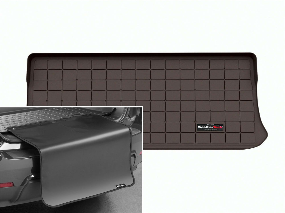 Weathertech - Cargo Liner w/Bumper Protector - Cocoa Behind 3rd Row Seating 23-26 Mercedes Benz EQS - 431561SK
