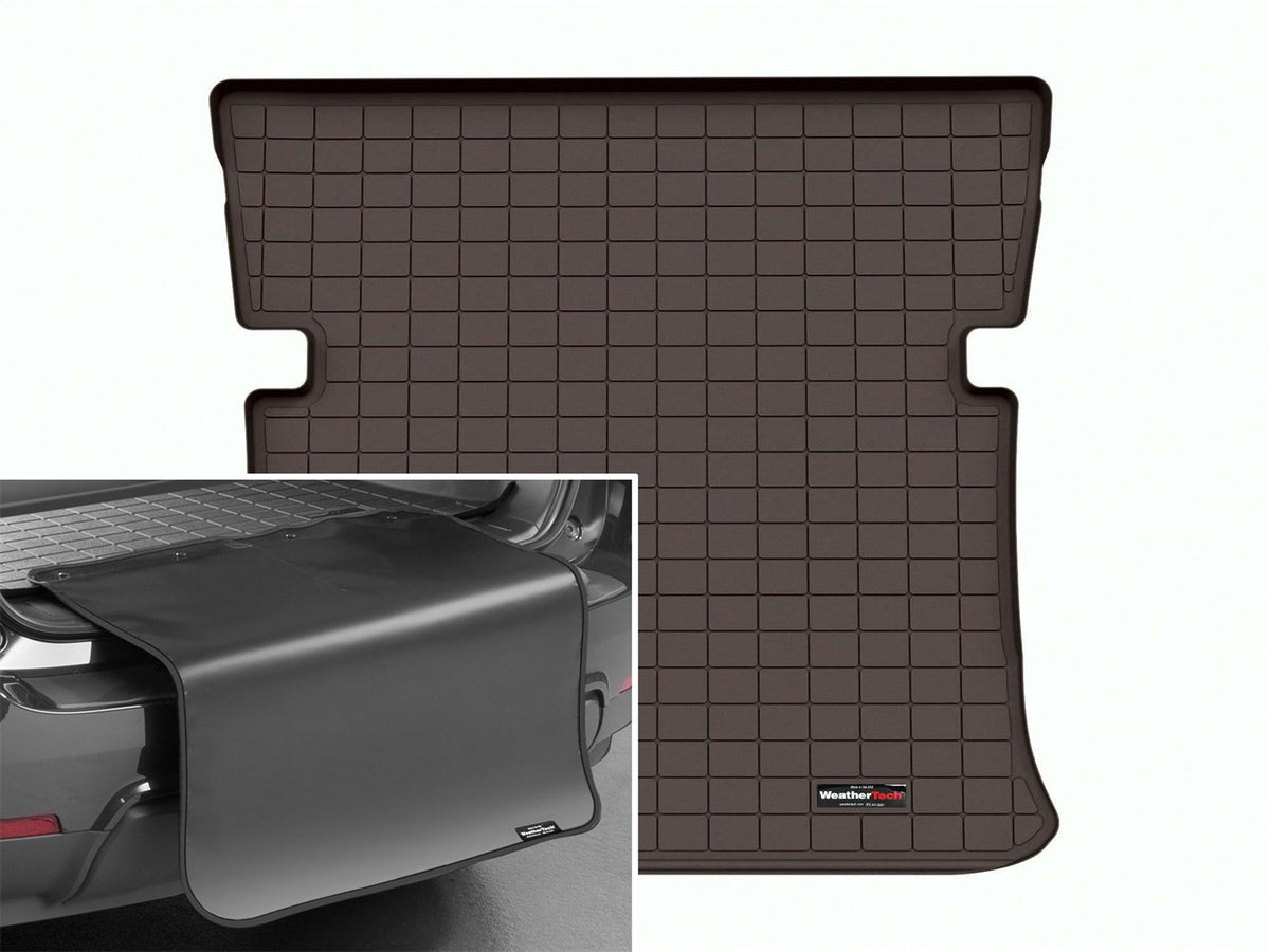 Weathertech - Cargo Liner w/Bumper Protector - Cocoa Behind 2nd Row Seating 23-26 Mercedes Benz EQS - 431562SK