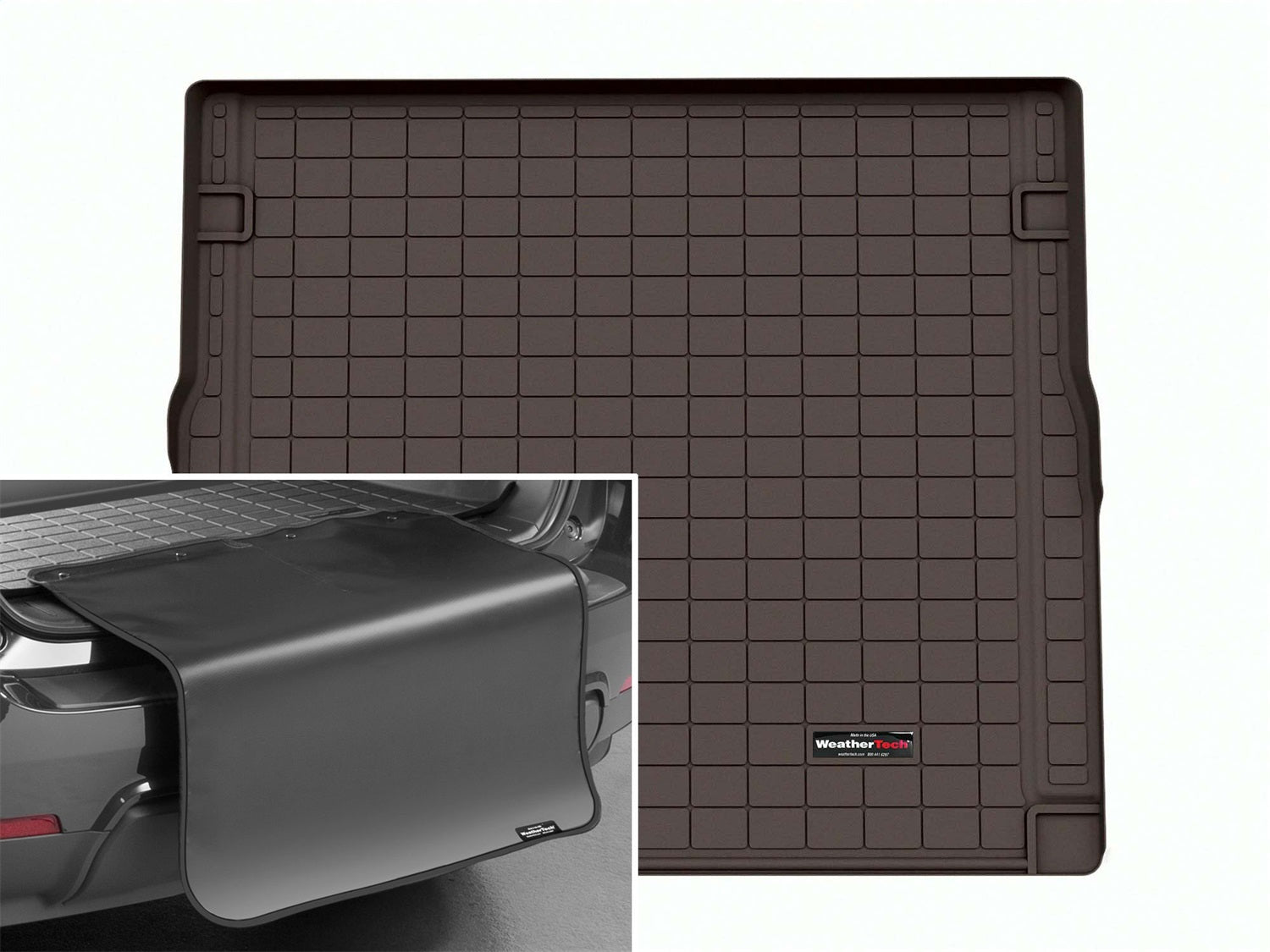Weathertech - Cargo Liner w/Bumper Protector - Cocoa Behind 2nd Row Seating 23-25 Land Rover Range-Rover-Sport - 431675S