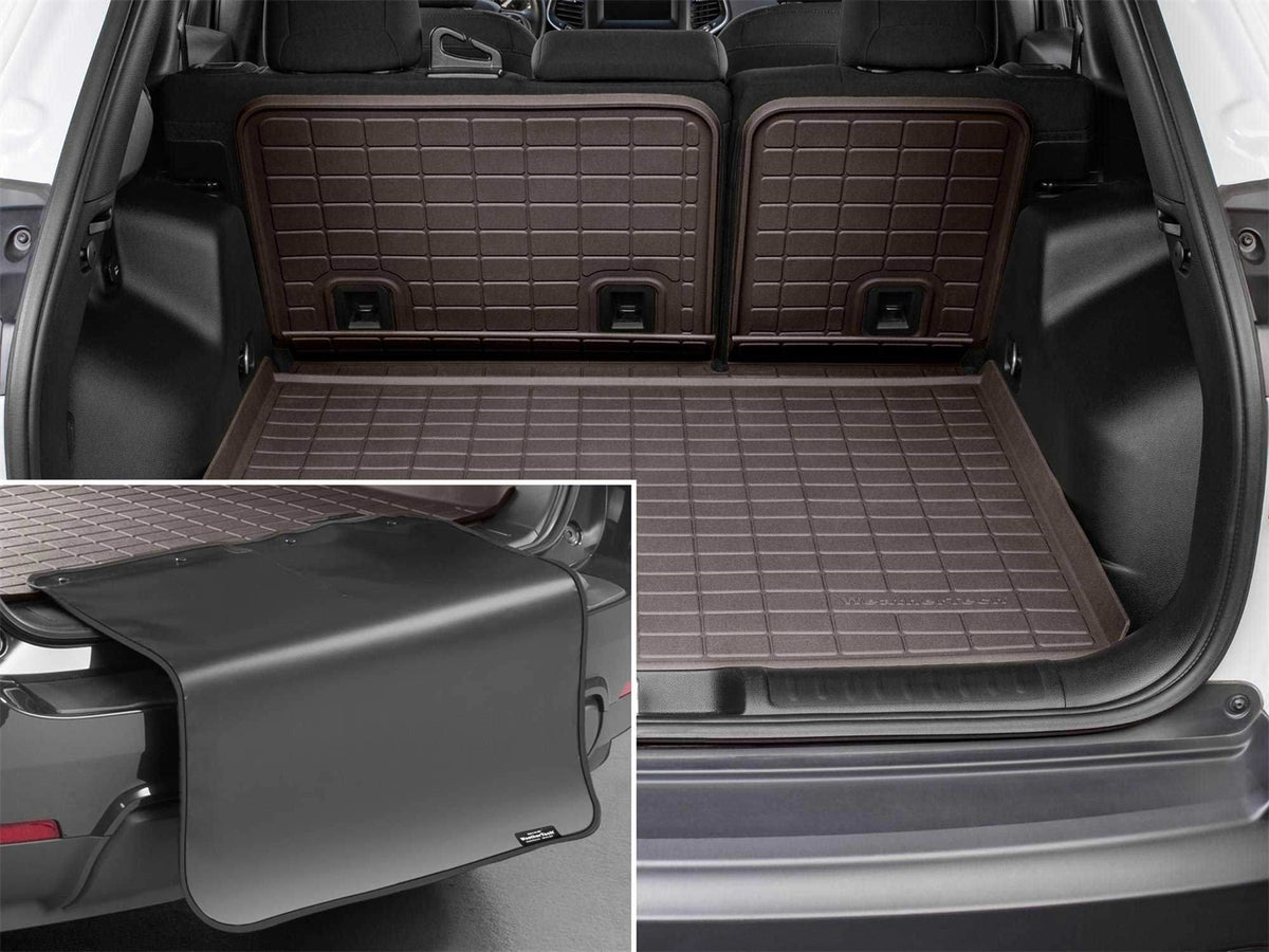 Weathertech - SeatBack Cargo Liner HP w/Bumper Protector - Cocoa Behind 3rd Row Seating - 431716IMSK