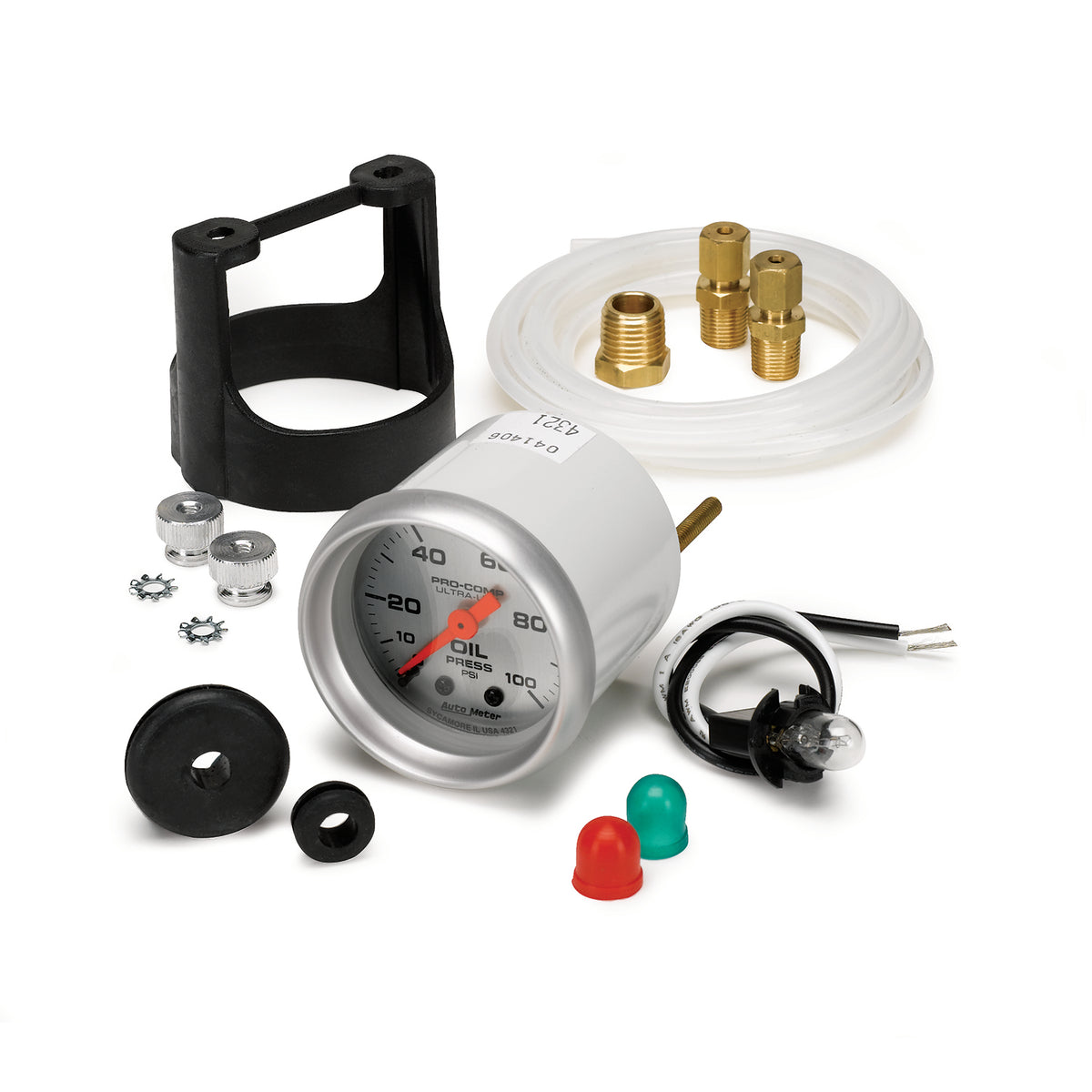 Autometer Ultra-Lite 52mm 0-100 PSI Mechanical Oil Pressure Gauge - 4321
