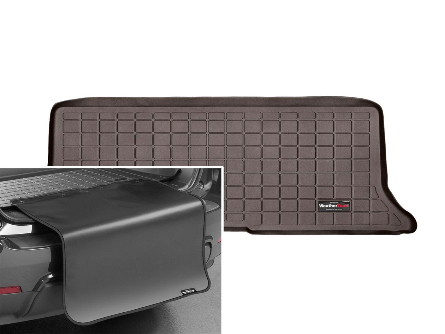 Weathertech - Cargo Liner w/Bumper Protector - Cocoa Behind 3rd Row Seating 03-17 Ford Expedition / 03-17 Lincoln Naviga