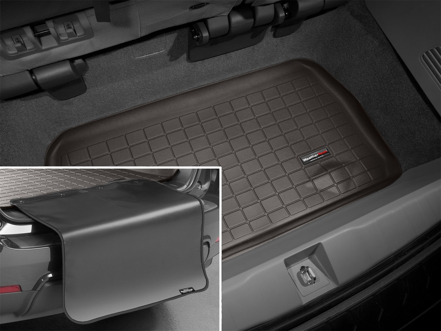 Weathertech - Cargo Liner w/Bumper Protector - Cocoa Behind 3rd Row Seating 11-17 Honda Odyssey - 43475SK