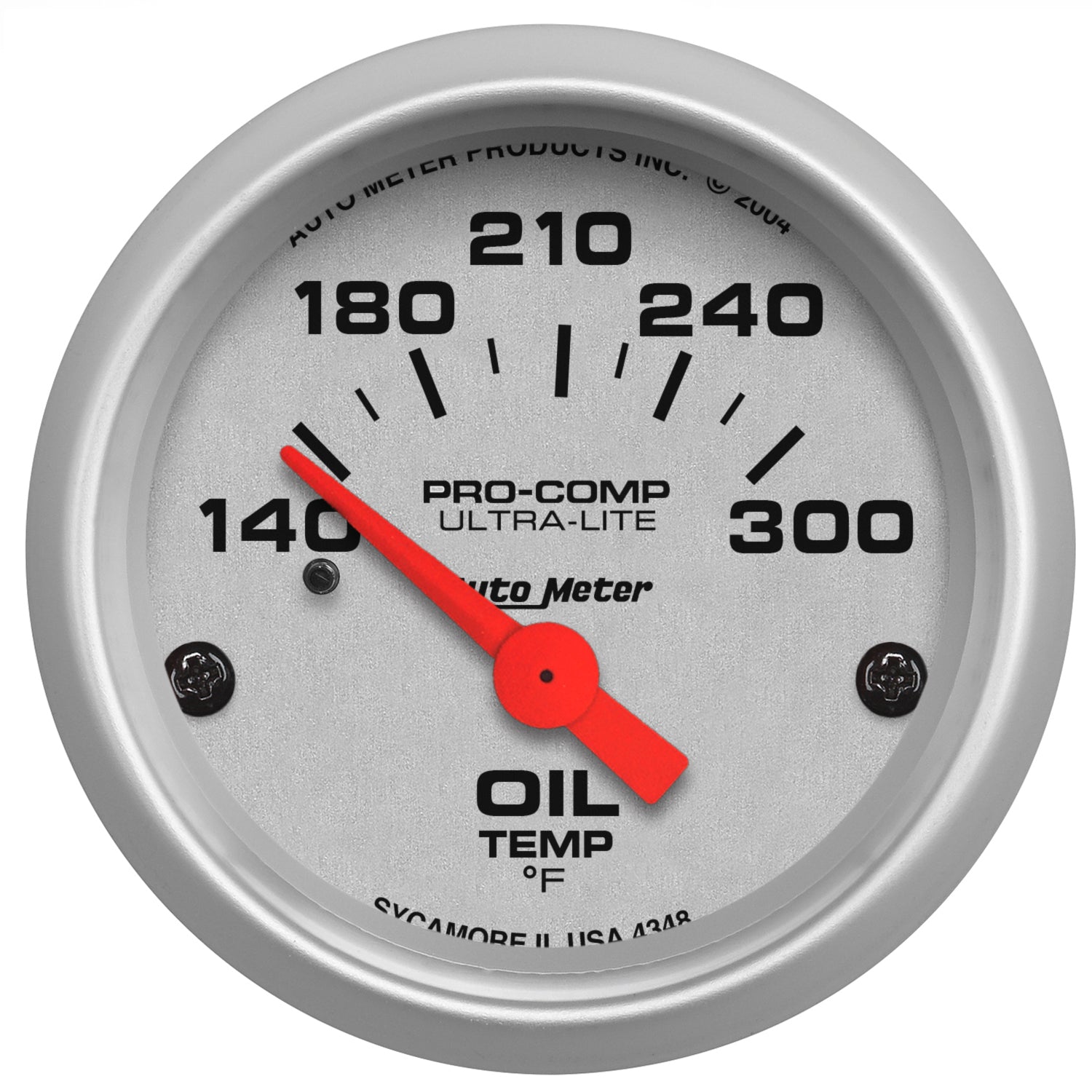 Autometer Ultra-Lite 52mm 140-300 Deg F Electronic Oil Temperature Gauge - 4348