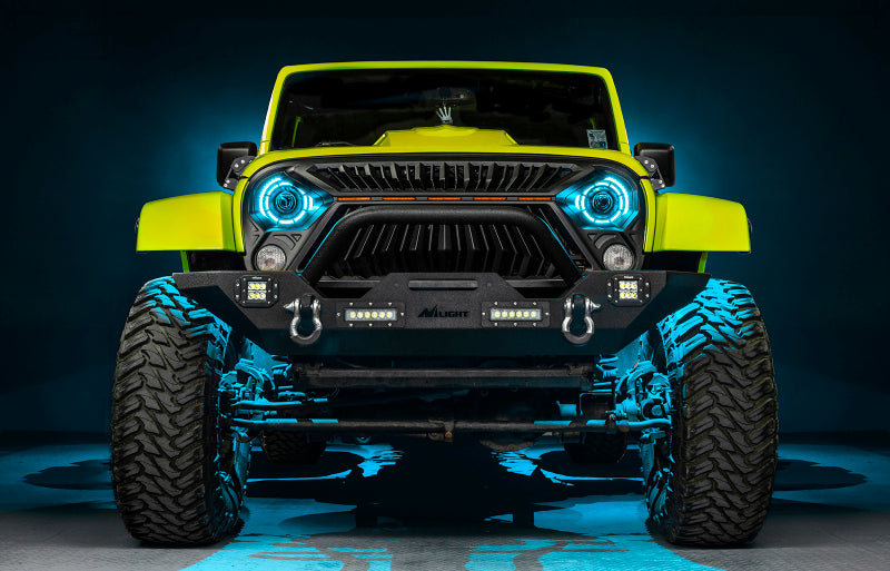 ORACLE Lighting 0718 Jeep Wrangler JK Oculus 7in ColorSHIFT BiLED Projector Headlights SEE WARRANTY - 5876-504
