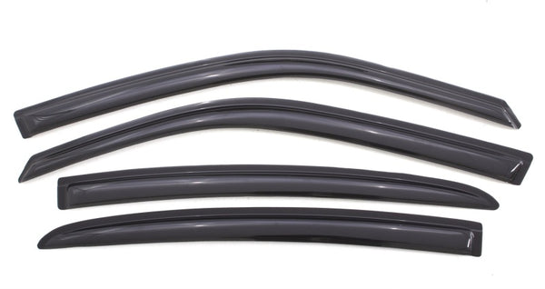 AVS 11-18 Dodge Charger Ventvisor Outside Mount Window Deflectors 4pc - Smoke - 94313 for 2011-2023 Dodge Charger - front vie