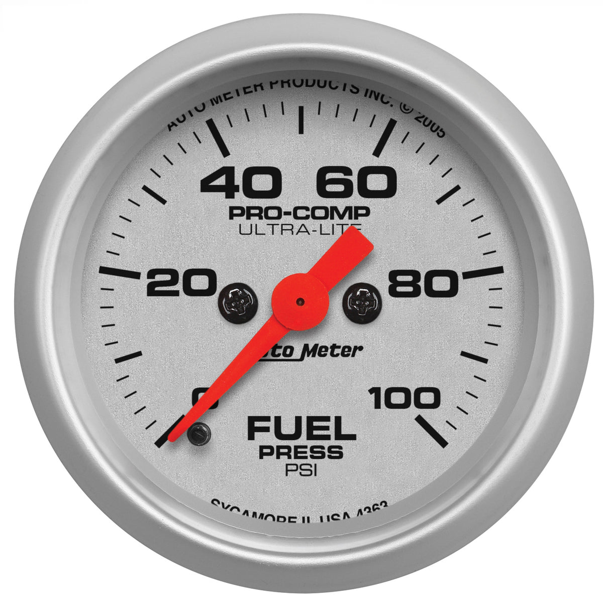 Autometer Ultra-Lite 52mm 0-100 PSI Electronic Fuel Pressue Gauge - 4363