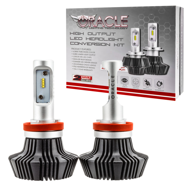Oracle H8 4000 Lumen LED Headlight Bulbs (Pair) - 6000K SEE WARRANTY - 5233-001