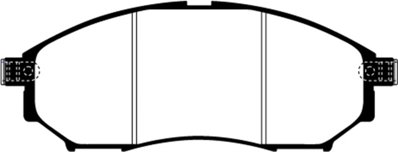 EBC 08-13 Infiniti EX35 3.5 Greenstuff Front Brake Pads - DP21671