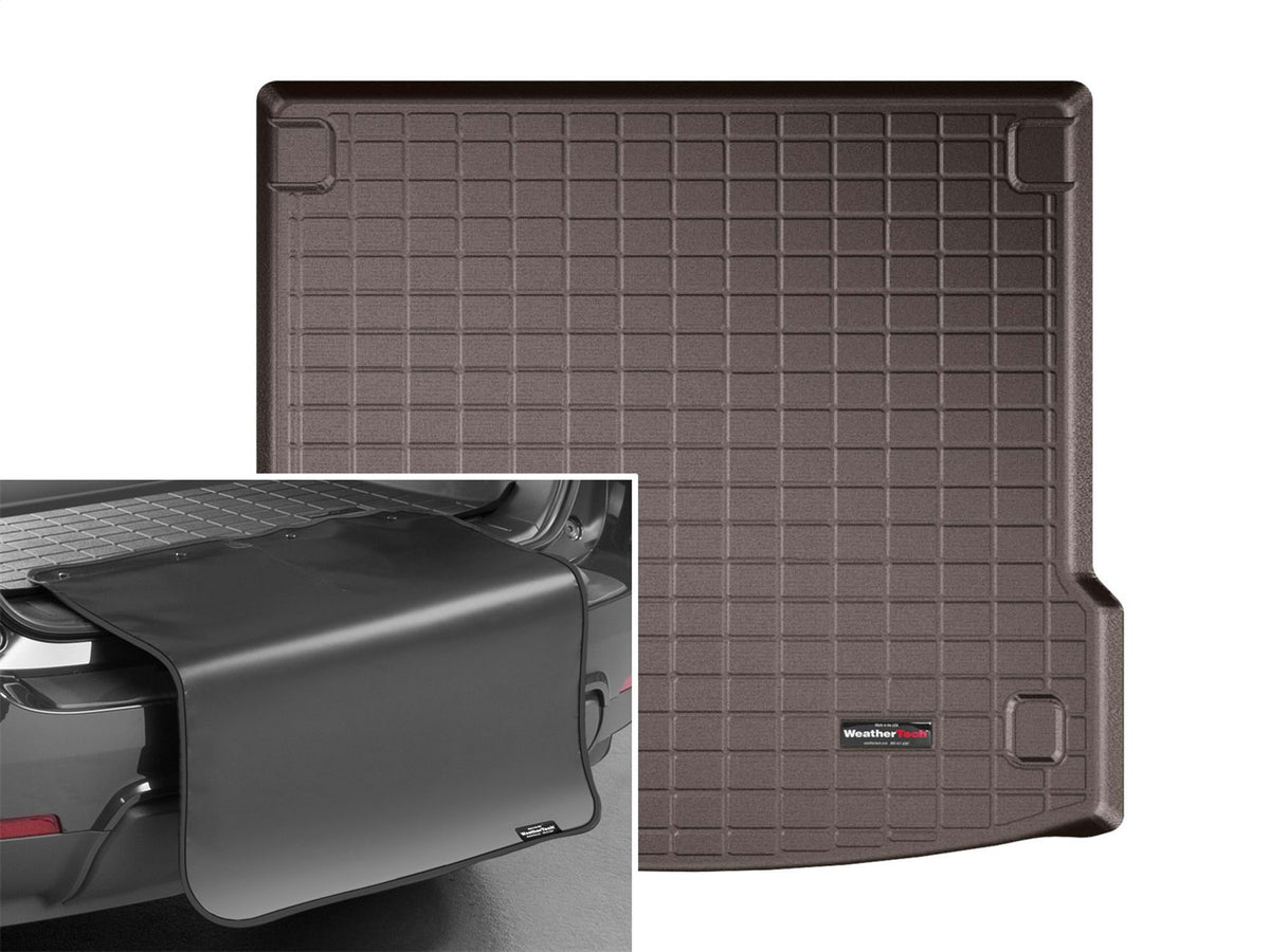Weathertech - Cargo Liner w/Bumper Protector - Cocoa Behind 2nd Row Seating 17-20 Jaguar F-Pace / 18-20 Land Rover Range