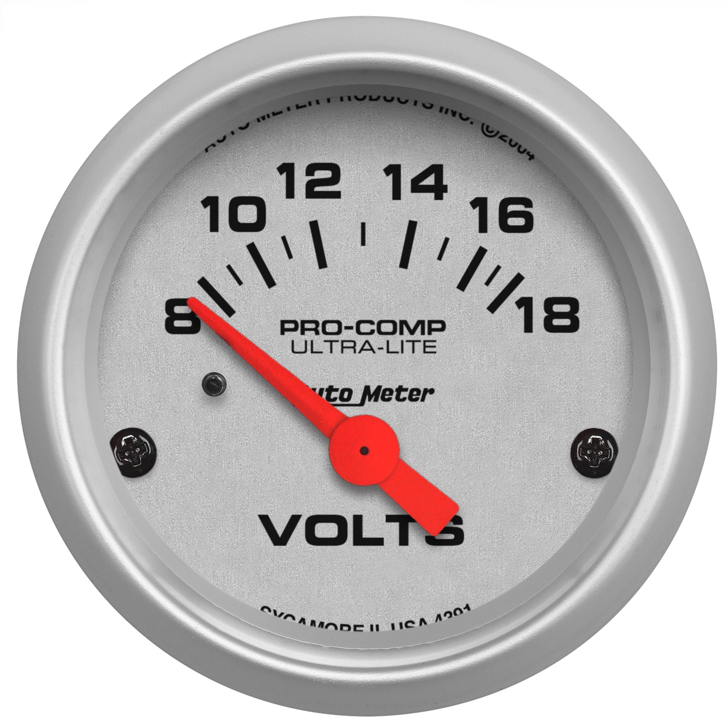 Autometer Ultra-Lite 52mm Short Sweep Electronice Voltage Gauge - 4391