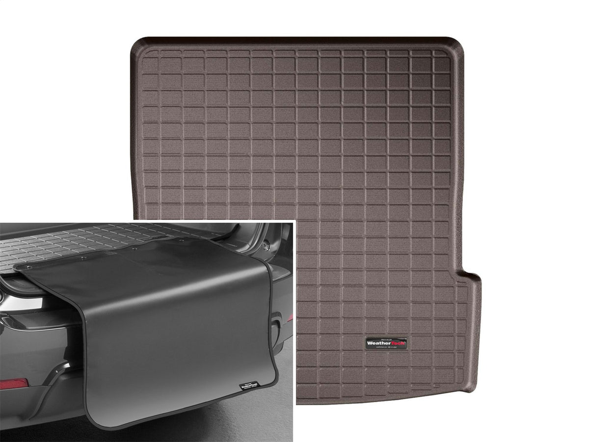 Weathertech - Cargo Liner w/Bumper Protector - Cocoa Behind 2nd Row Seating 17-23 GMC Acadia - 43924SK