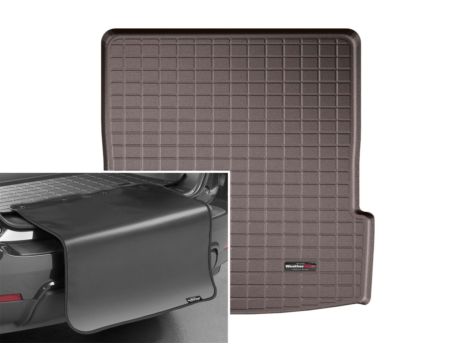 Weathertech - Cargo Liner w/Bumper Protector - Cocoa Behind 2nd Row Seating 17-23 GMC Acadia - 43924SK