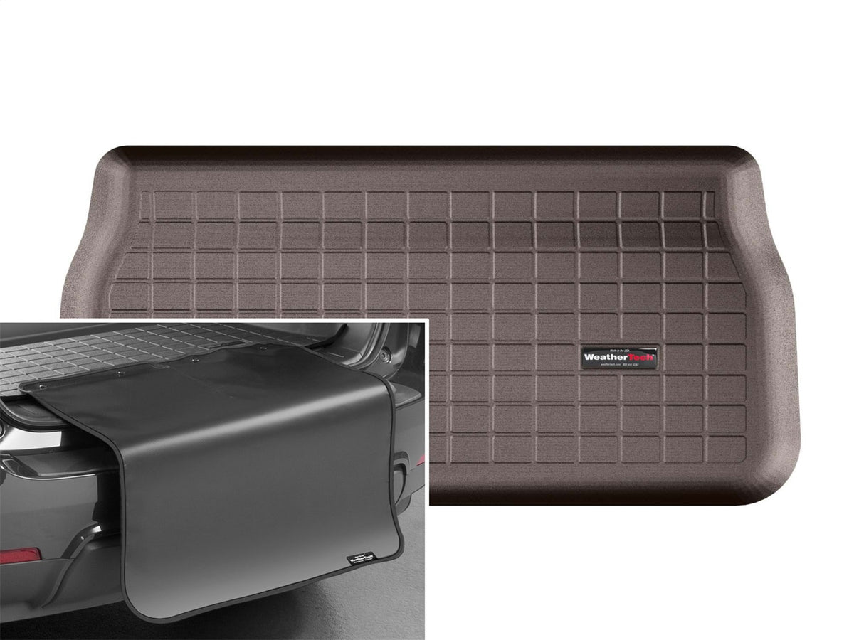 Weathertech - Cargo Liner w/Bumper Protector - Cocoa Behind 3rd Row Seating 17-26 Chrysler Pacifica / 20-25 Chrysler Voy