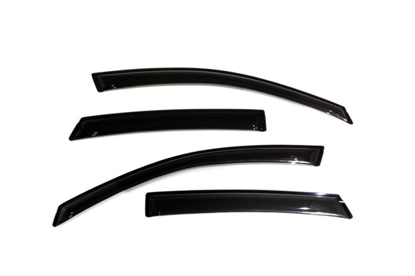 AVS 08-11 Ford Focus Ventvisor Outside Mount Window Deflectors 4pc - Smoke - 94968 for 2008-2011 Ford Focus - front view