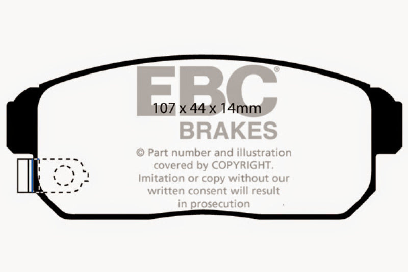 EBC 02-03 Infiniti G20 2.0 Redstuff Rear Brake Pads - DP31691C