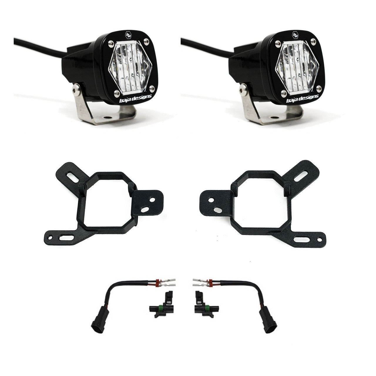 Baja Designs 24-25 GM 2500/3500 S1 Fog Pocket Light Kit - Clear - 447878