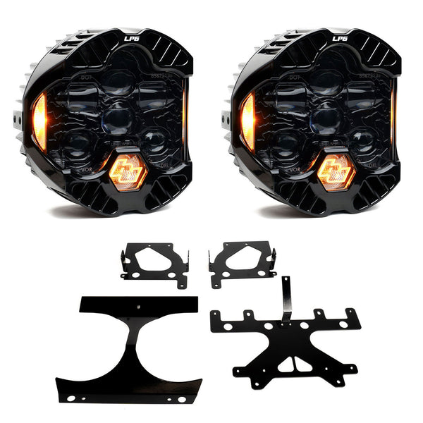 Baja Designs 15-24 Harley-Davidson Road Glide (Dual Light) DOT LP6 LED DRL Headlight Kit - Amber - 448113