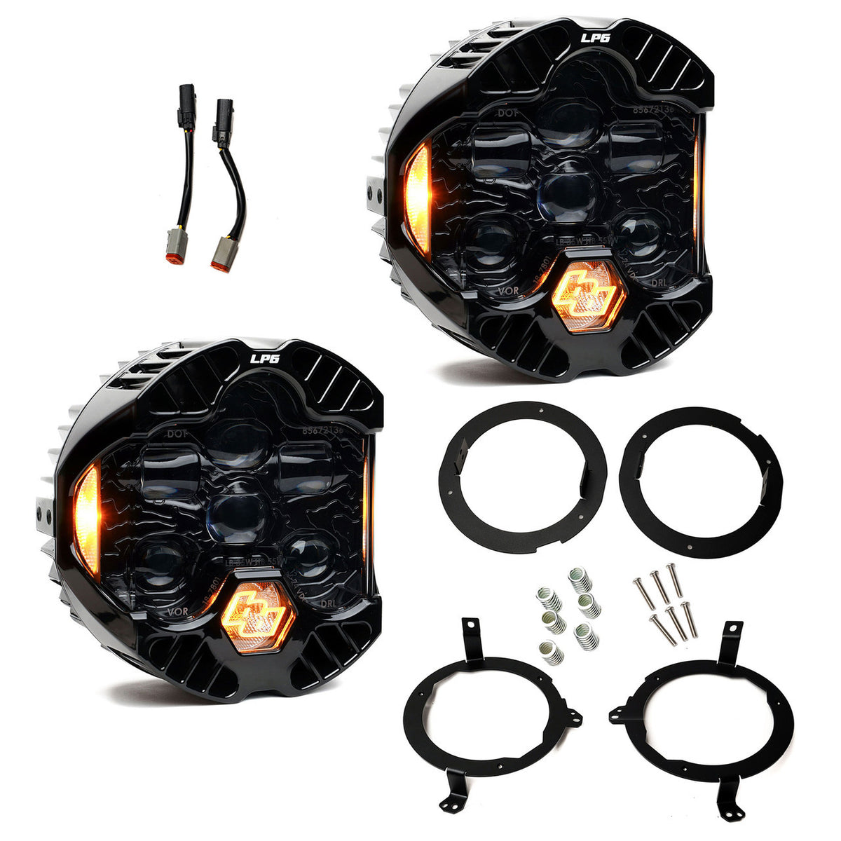 Baja Designs JL/JT DOT LP6 Headlight Kit Amber DRL