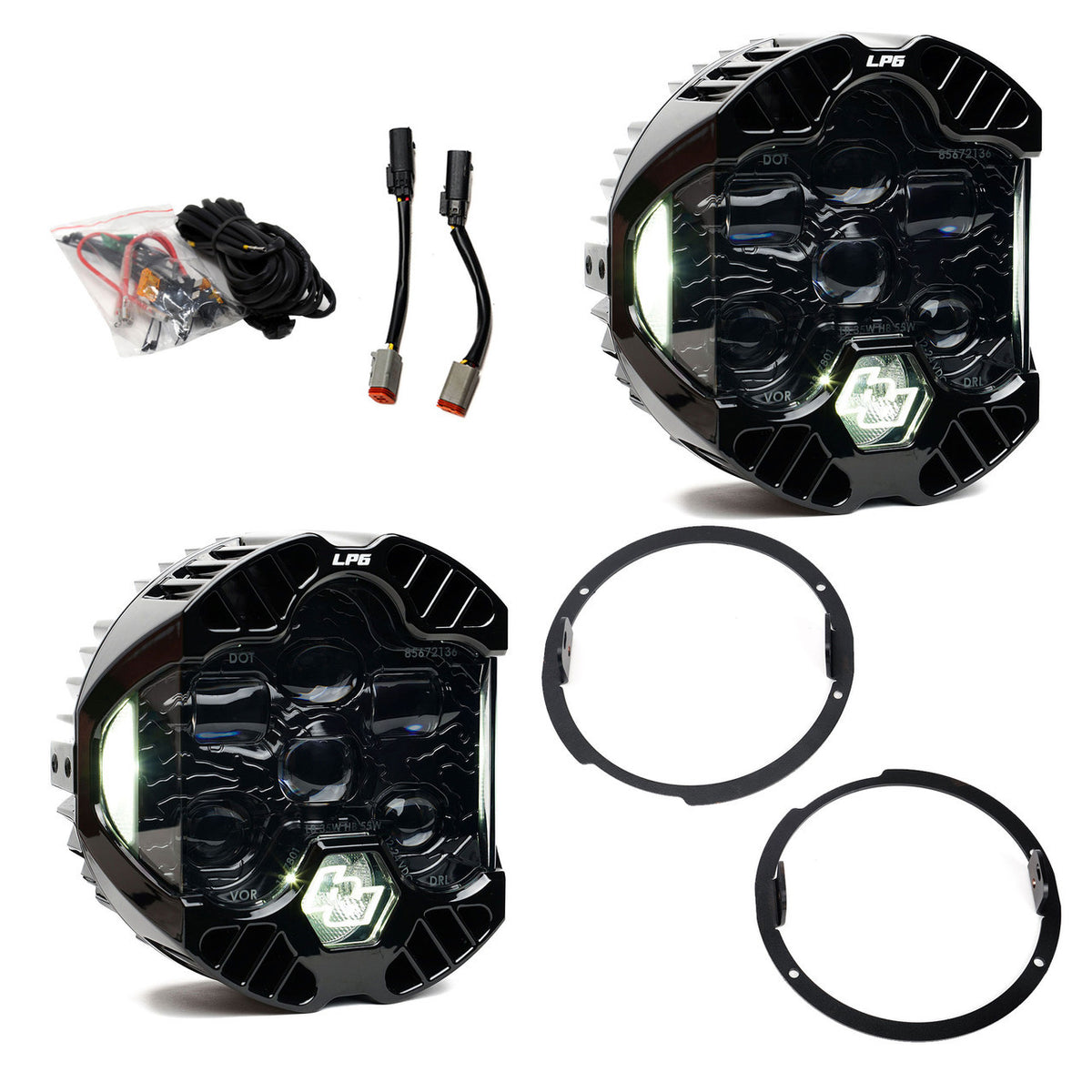 Baja Designs JK DOT LP6 Headlight Kit Clear Variant