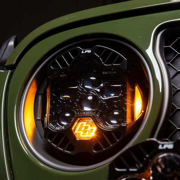 Baja Designs JL/JT DOT LP6 Headlight Kit Amber DRL - Vehicle