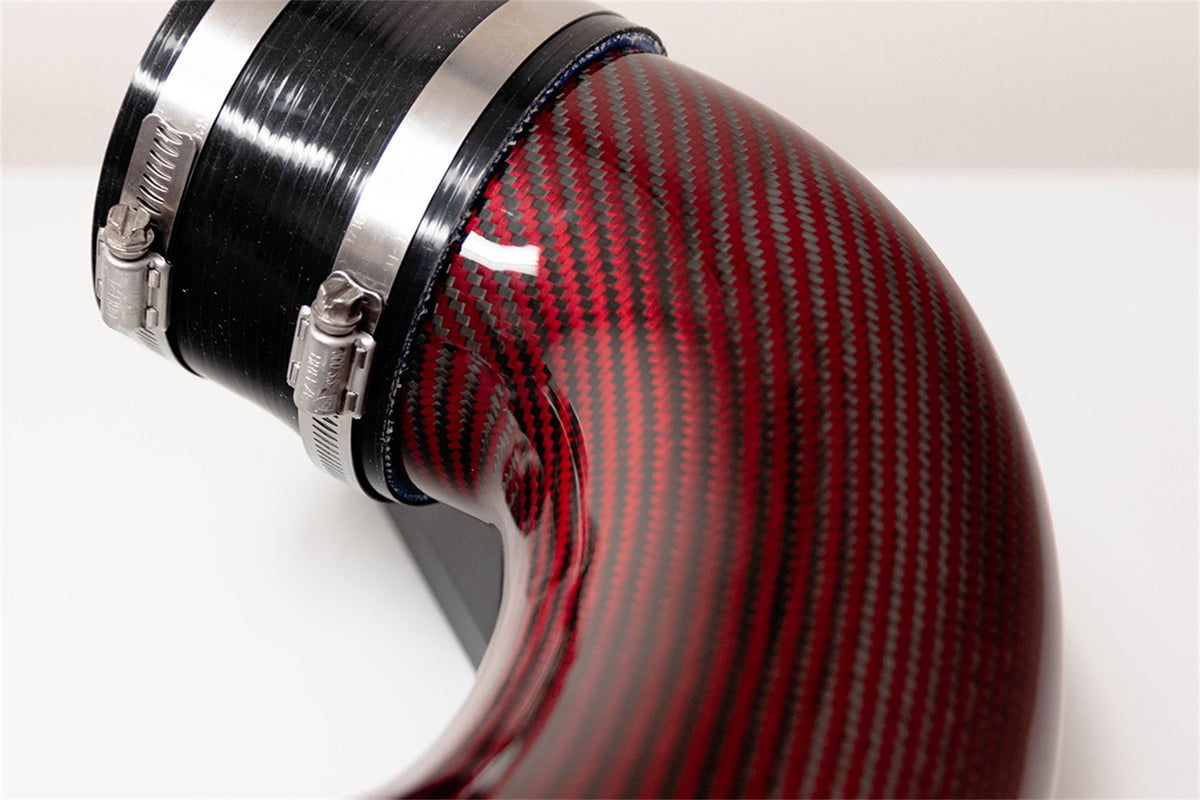 Corsa 2014-19 Chevrolet Corvette C7 6.2L V8 Red Carbon Fiber Air Intake (Does Not Fit Z06/ZR1) - 44001-R