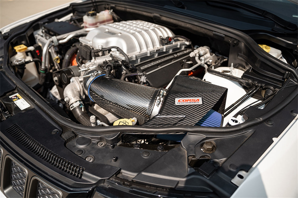 Corsa 20-23 Dodge Durango SRT Hellcat Carbon Fiber Air Intake w/ MaxFlow 5 Oil Filt. - 44011