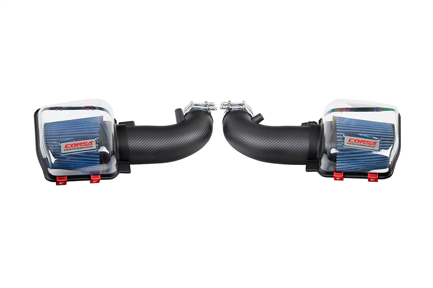 Corsa 2024+ Ford Mustang GT 5.0L Carbon Fiber Cold Air Intake w/ MaxFlow Oiled Air Filters - Matte - 44013MT