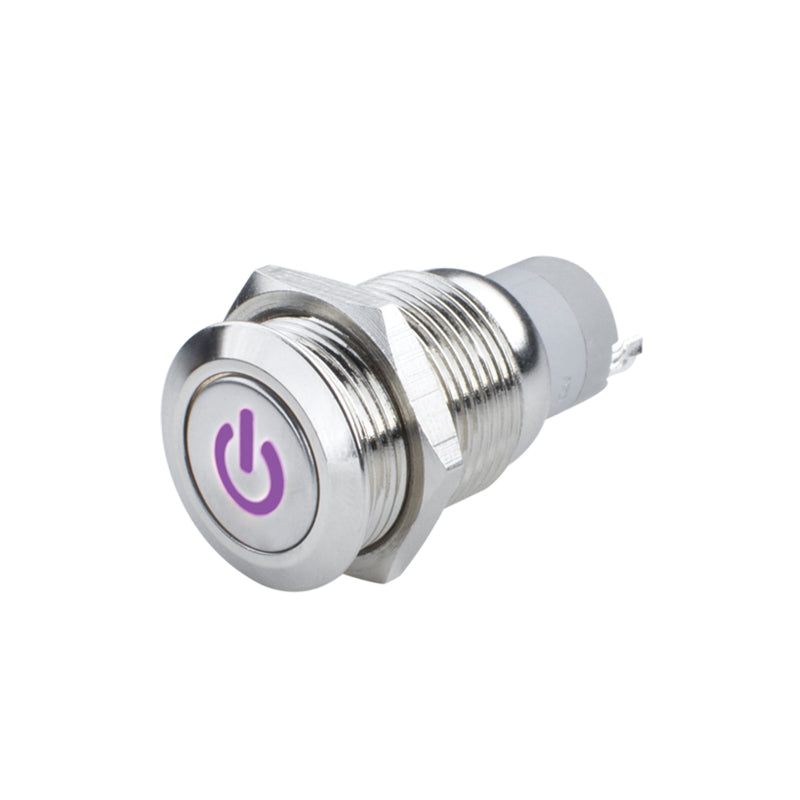 Oracle Pre-Wired Power Symbol On/Off Flush Mount LED Switch - UV/Purple SEE WARRANTY - 2009-007