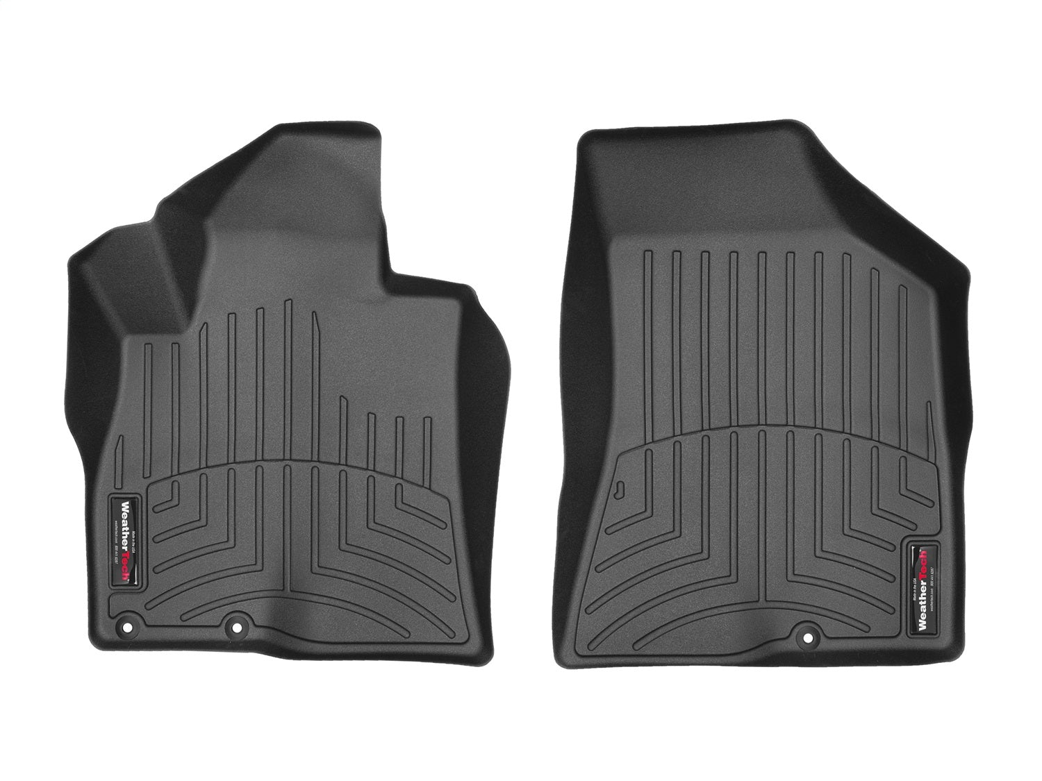 Weathertech - FloorLiner™ DigitalFit® Black Front & Rear Set 09 Hyundai Santa-Fe - 4410761-440962