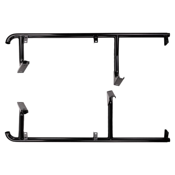 ARB Deluxe Side Rail & Step 80Ser No Flr - 4411030 for 1990-1997 Toyota Land Cruiser - front view