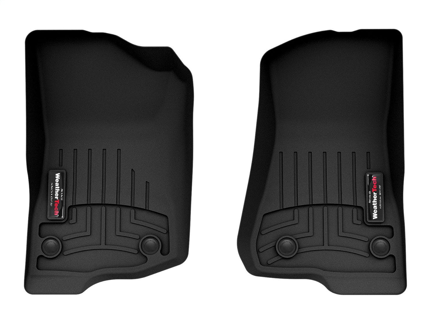 Weathertech - FloorLiner™ DigitalFit® Black Front & Rear Set 21-25 Jeep Wrangler - 441313-1-5