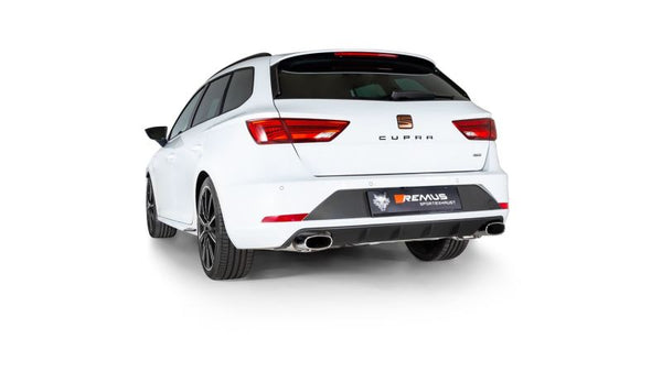 Remus 2018 Seat Leon Cupra ST 300 4Drive 2.0L TSI GPF-Back Exhaust (Tail Pipe Set Req) - 796518 0500LR by Remus