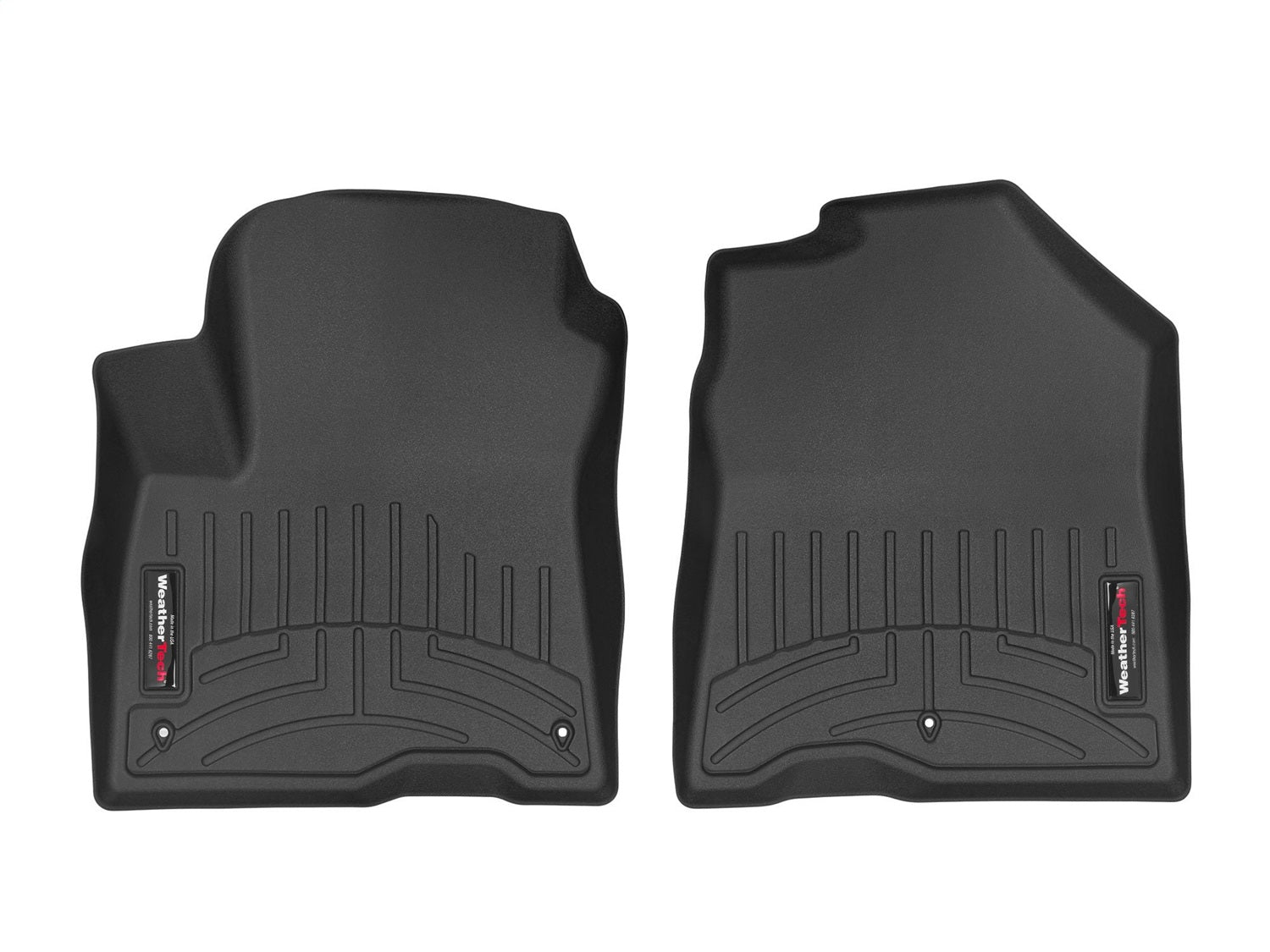 Weathertech - FloorLiner™ DigitalFit® Black Front & Rear Set 19-23 Hyundai Kona - 441514-1-2