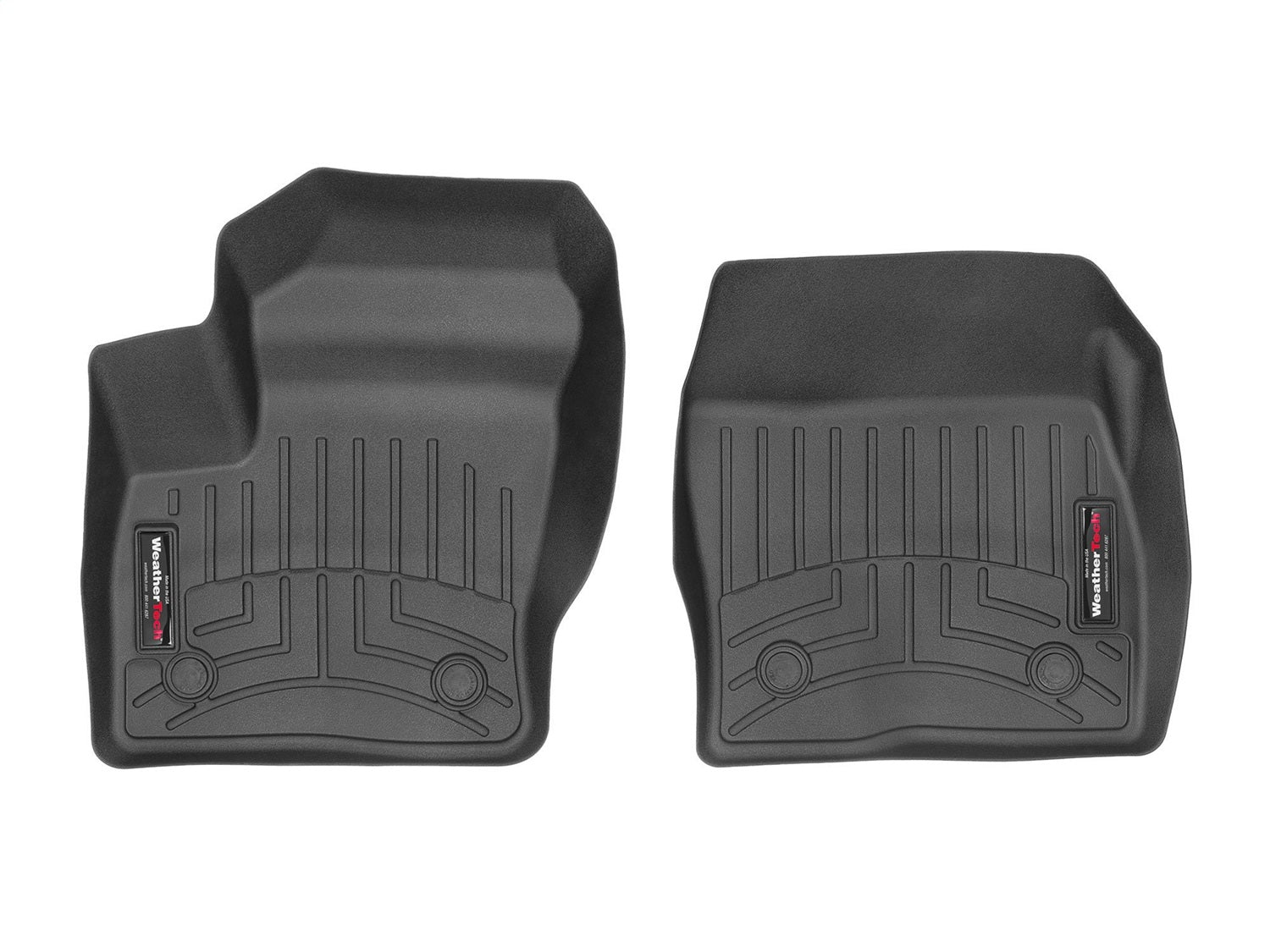 Weathertech - FloorLiner™ DigitalFit® Black Front & Rear Set 18-21 Ford Transit-Connect - 4416081-445994