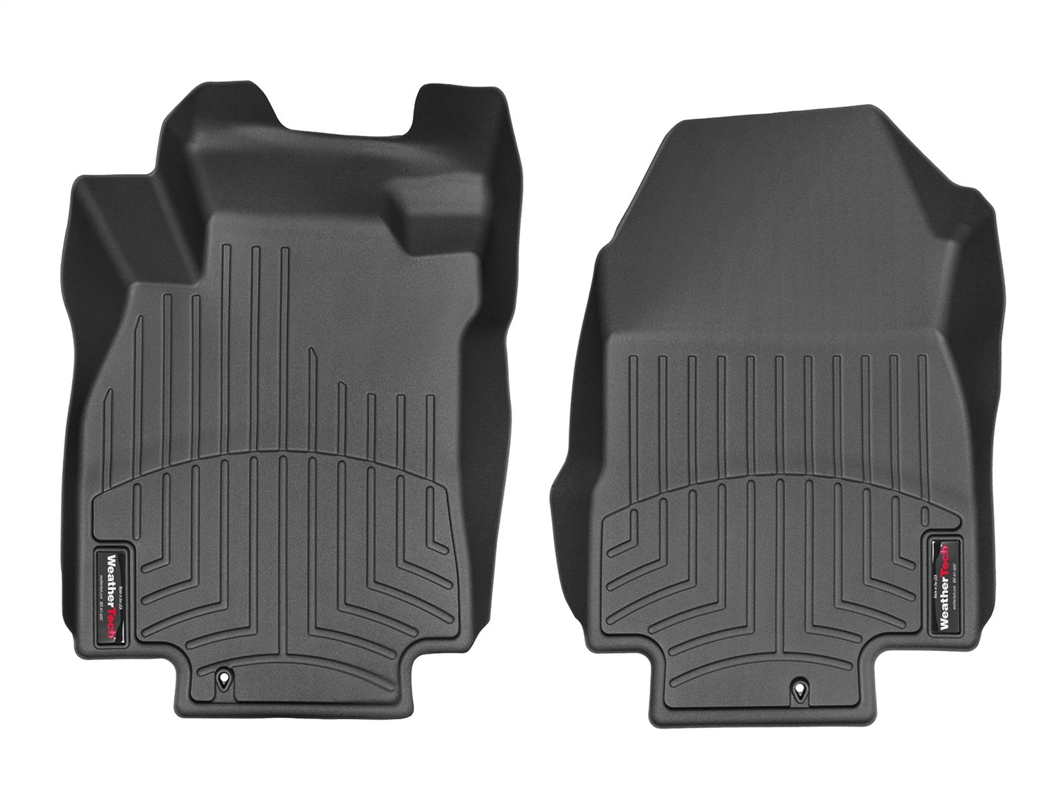 Weathertech - FloorLiner™ DigitalFit® Black Front & Rear Set 07-12 Nissan Versa - 44168-1-2