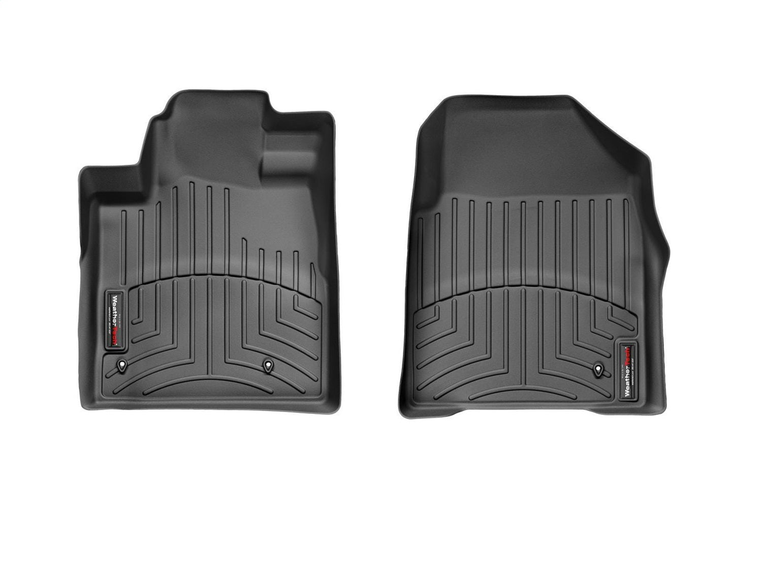 Weathertech - FloorLiner™ DigitalFit® Black Front & Rear Set - 441741-1-2