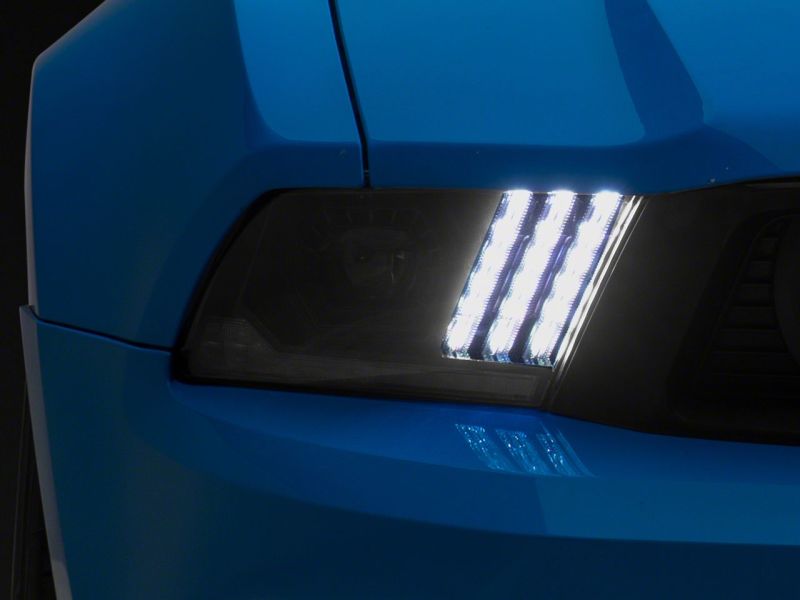 Raxiom 10-12 Ford Mustang LED Projector Headlights SEQL Turn Signals- Blk Housing (Clear Lens) - 426685