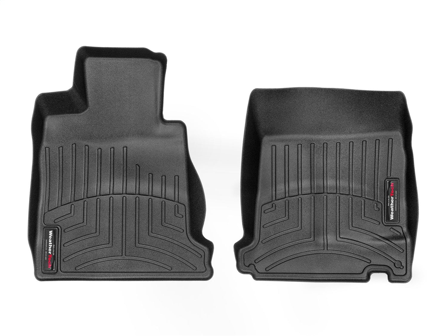 Weathertech - FloorLiner™ DigitalFit® Black Front & Rear Set 08-15 Maserati GranTurismo - 44202-1-2
