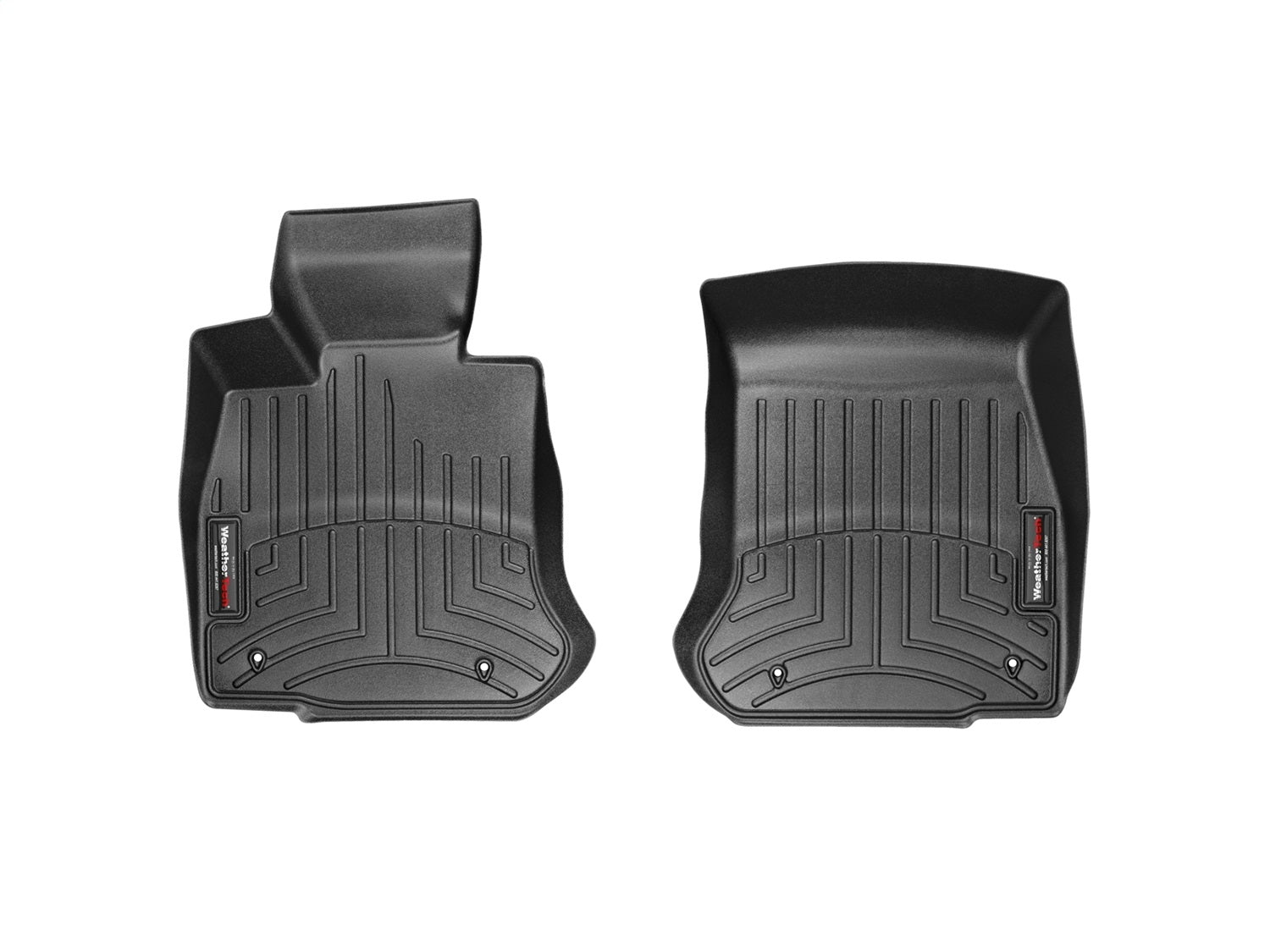 Weathertech - FloorLiner™ DigitalFit® Black Front & Rear Set 12-18 BMW 6-Series / 12-18 BMW M6 - 44372-1-2