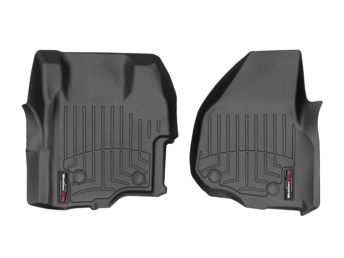 Weathertech - FloorLiner™ DigitalFit® Black Front & Rear Set 11-16 Ford F-250 / 11-16 Ford F-350 / 11-16 Ford F-450-Supe