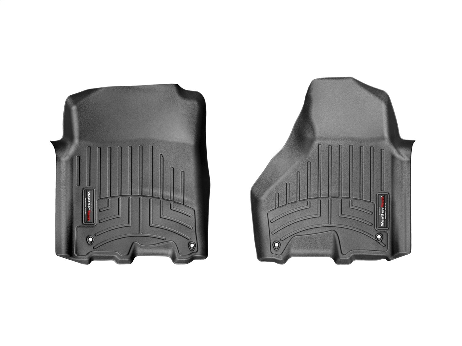 Weathertech - FloorLiner™ DigitalFit® Black Front & Rear Set for 1500 / 1500-Classic / 2500 / 3500 - 444781-442163