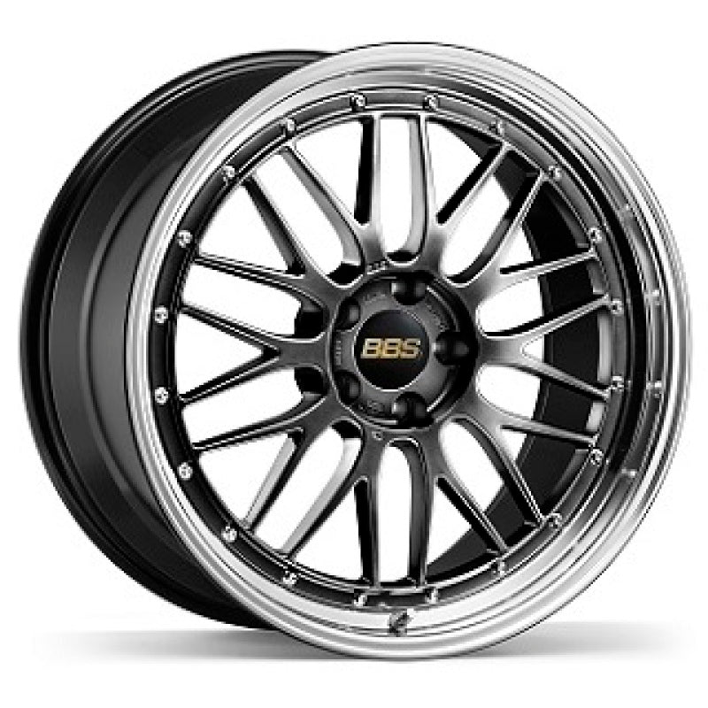 BBS LM 20x9 5x130 ET42 CB71.6 Diamond Black Wheel w/ Diamond Cut Machined Lip - LM471DBPK-BKBD