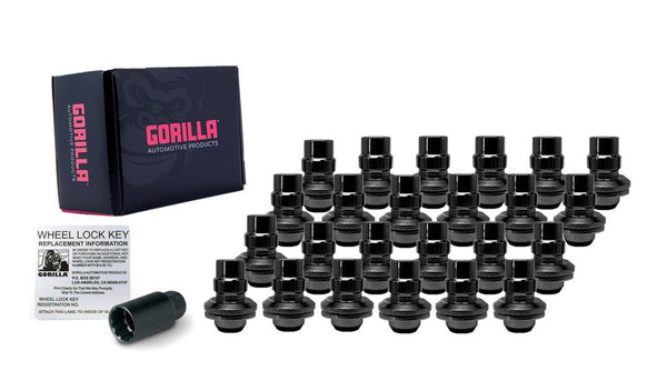 Gorilla Automotive - System Lock 6lug 14-1.50 Toy Mag Blk - 73644TXXBC